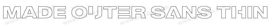 MADE Outer Sans Thin PERSONAL USE字体转换